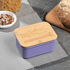 Контейнер с бамбуковой крышкой «Наслаждайся вкусом»