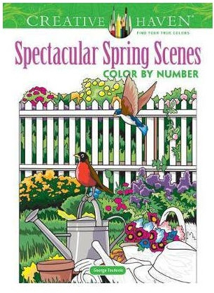 Creative Haven Spectacular Spring Scenes Color by Number