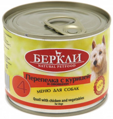 Консервы для собак «Перепелка с курицей и овощами»