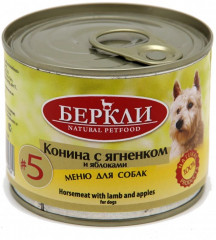 Консервы для собак «Конина с ягненком и яблоками»