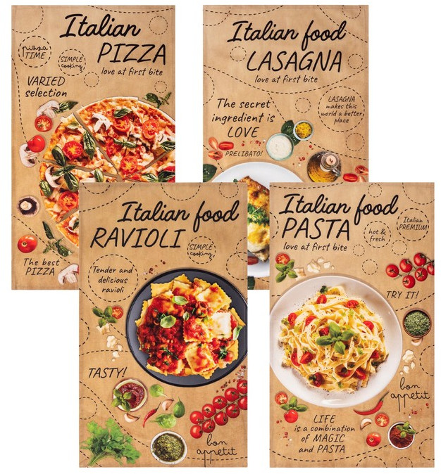 Полотенце «Italian food» | 8 Марта | Этель
