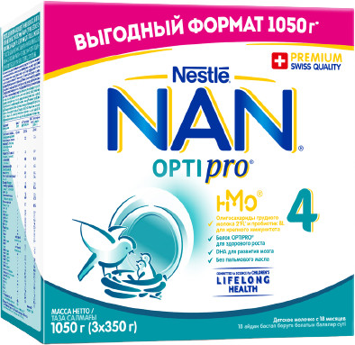 Смесь молочная «NAN optipro №4»