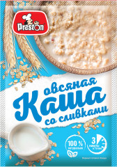 Каша овсяная со сливками