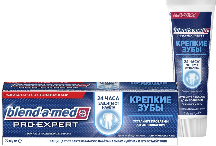 Зубная паста «Крепкие зубы» | Свежесть и очищение | Blend-a-med