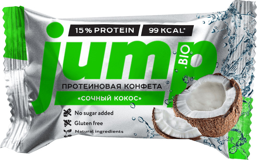 Конфета орехово-фруктовая «Сочный кокос» | JUMP