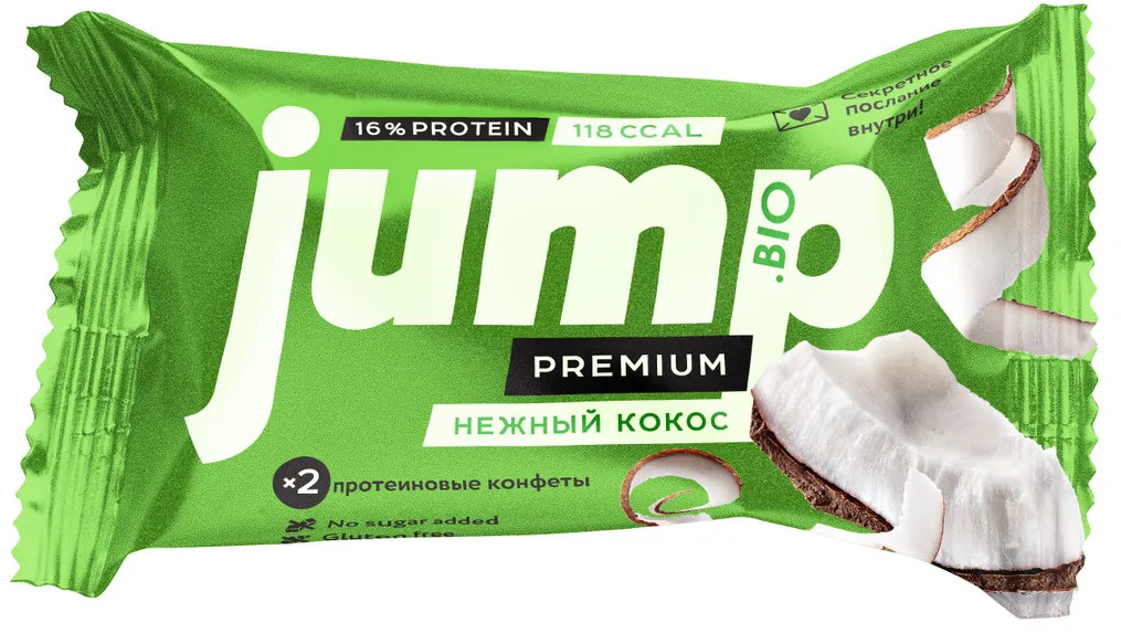 Конфета орехово-фруктовая «Нежный кокос» | JUMP