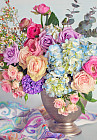 Картина по номерам «Цветы в красивой вазе»