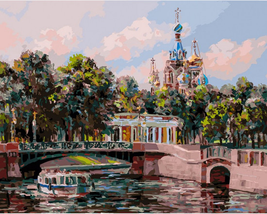 Картина по номерам «Санкт-Петербург. Михайловский сад»