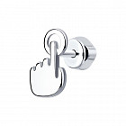 Серьга из серебра