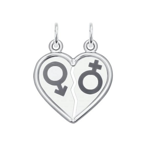 Подвеска из двух половинок