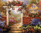 Картина по номерам «Цветущая усадьба»