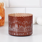 Форма бумажная для маффинов и куличей «Храм серебряный»