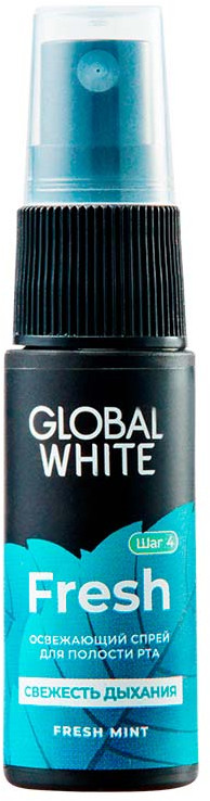 Спрей для полости рта освежающий с экстрактом оливы и петрушки | Global White