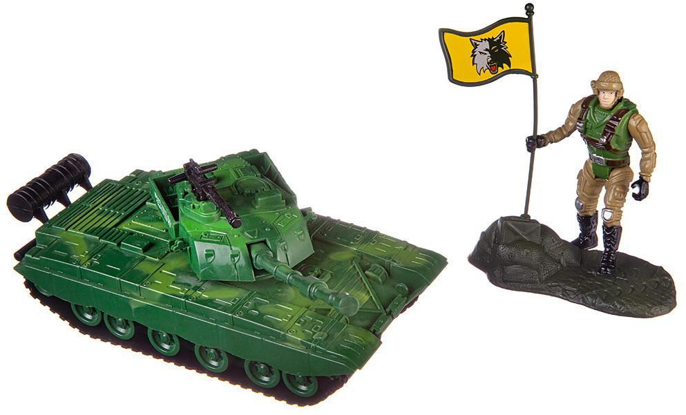 Набор игровой «Танк с солдатом» | Боевая сила | ABtoys