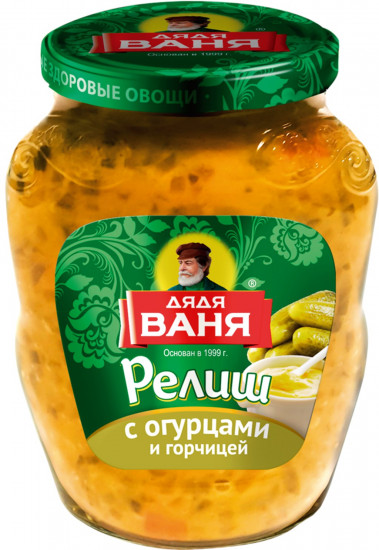 Релиш с огурцами и горчицей