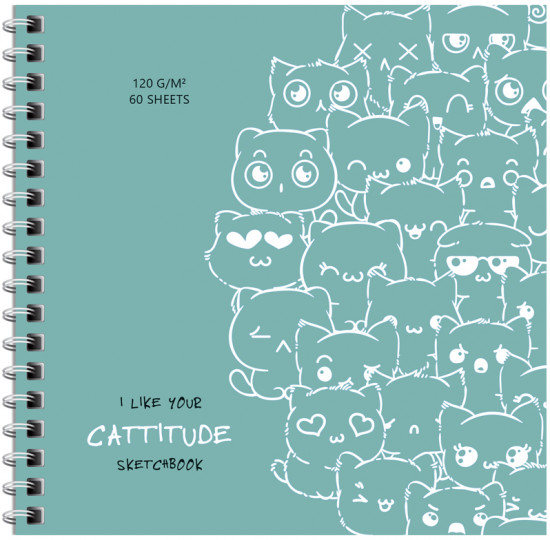 Скетчбук «Cat wave»