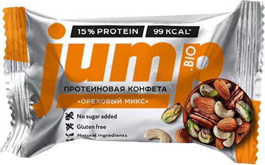 Конфета орехово-фруктовая «Ореховый микс» | JUMP