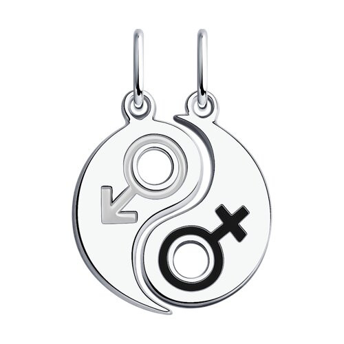 Подвеска из серебра с эмалью