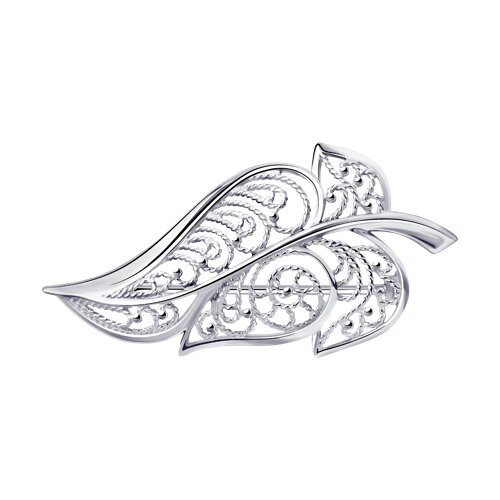 Брошь из серебра