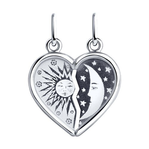 Подвеска из серебра с лазерной обработкой