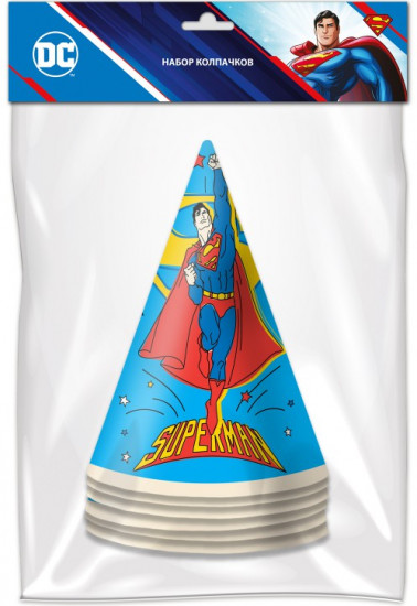 Набор бумажных колпачков «Superman»