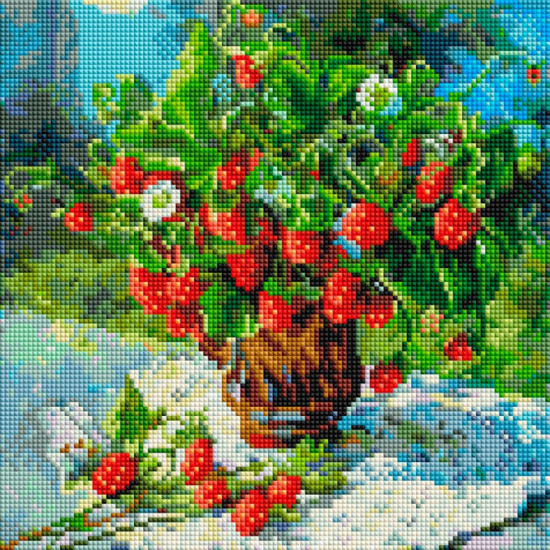 Мозаика алмазная «Земляника»