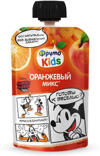 Пюре детское «Оранжевый микс» | ФрутоKids | ФрутоНяня