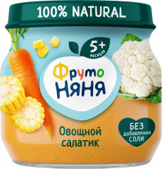 Пюре овощное «Овощной салатик»