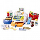 Набор "Супермаркет" кассовый аппарат, микрофон, продукты (свет, звук)