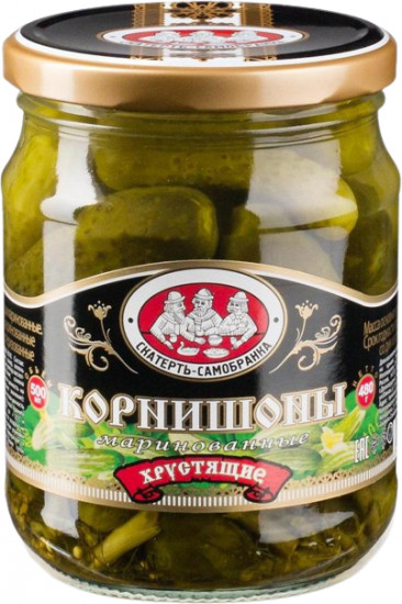 Корнишоны маринованные хрустящие