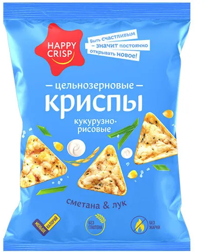 Криспы кукурузно-рисовые «Сметана и лук»
