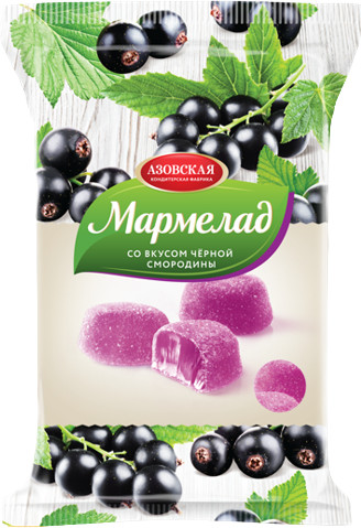 Мармелад со вкусом черной смородины
