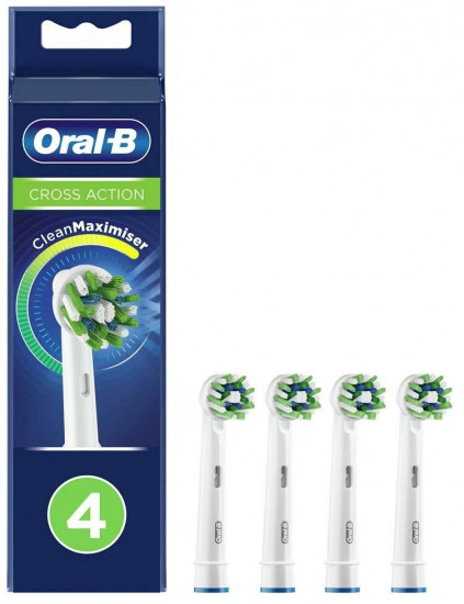 Насадки сменные для электрической зубной щетки Oral-B Сross Action «CleanMaximiser White»