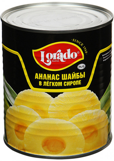 Ананас в легком сиропе