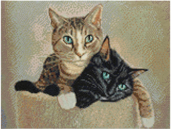 Мозаика алмазная  «Котики Мимо и Кирри»