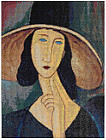Мозаика алмазная «Портрет Жанны Эбютерн А. Модильяни»