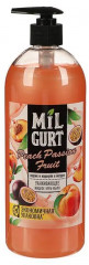 Мыло жидкое с ароматом персика и маракуйи в йогурте «Milgurt»