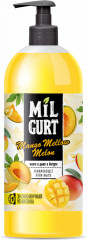 Мыло жидкое с ароматом манго и дыни в йогурте «Milgurt»