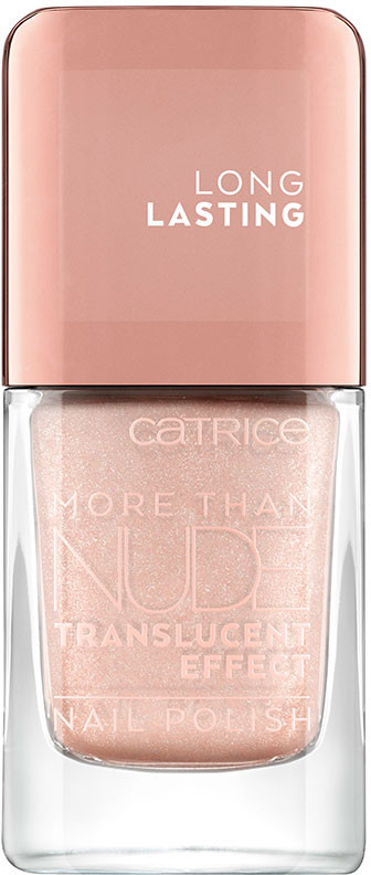 Лак для ногтей, оттенок 02 Glitter is the answer | More than nude translucent effect | Catrice