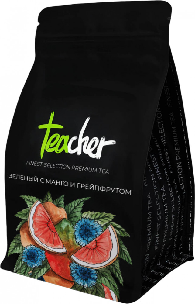 Чай листовой «Зеленый с манго и грейпфрутом» | Teacher