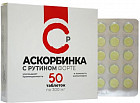 Таблетки «Аскорбиновая кислота с рутином форте»
