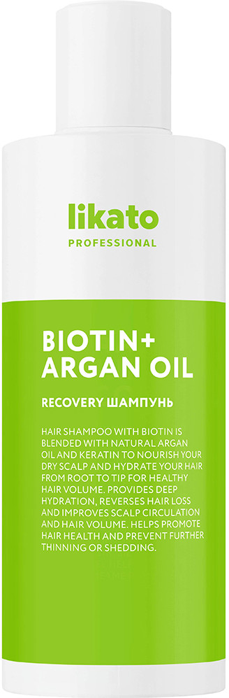 Шампунь для волос укрепляющий бессульфатный с кератином «Recovery» | Recovery | Likato Professional