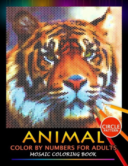 Animal Color by Numbers for Adults