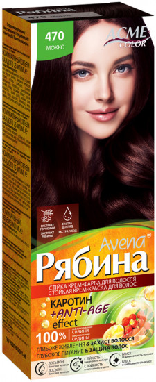 Крем-краска для волос «Avena Anti-Age», оттенок №470 Мокко