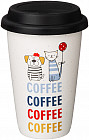 Кружка с крышкой «Coffemania»