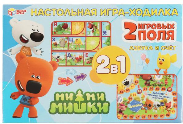 Игра-ходилка «Ми-ми-мишки. Азбука и счёт» | Ми-ми-мишки | Умные игры