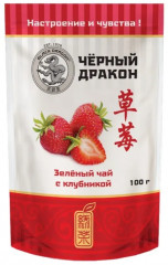 Чай зеленый с клубникой