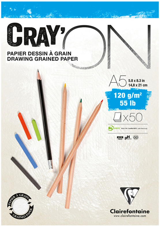 Скетчбук «Cray ON» | Cray on | Clairefontaine