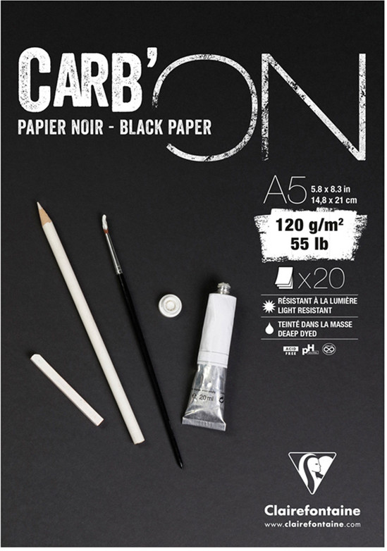 Скетчбук «Carb ON» | Carbon | Clairefontaine