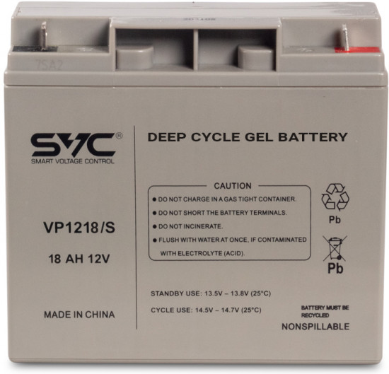 Батарея аккумуляторная SVC GL1218/S